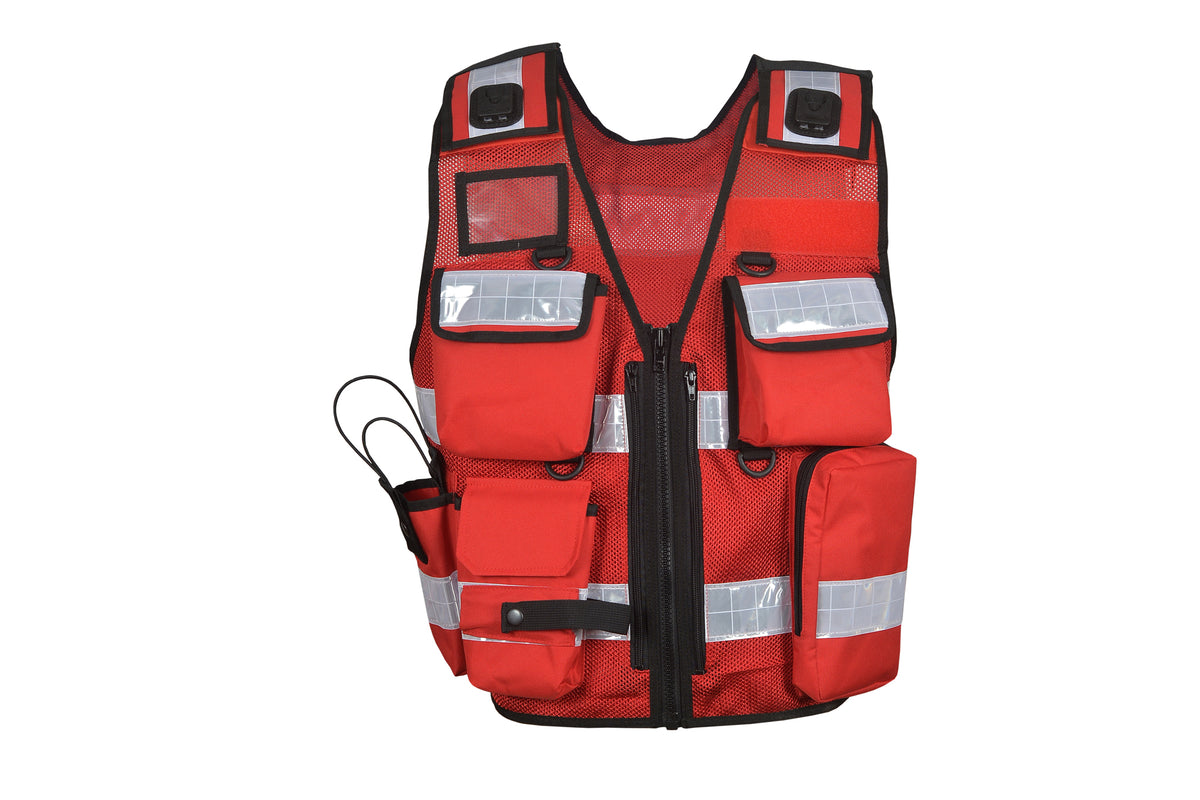 1211 gilet riflettente con multi tasche patch gratuita