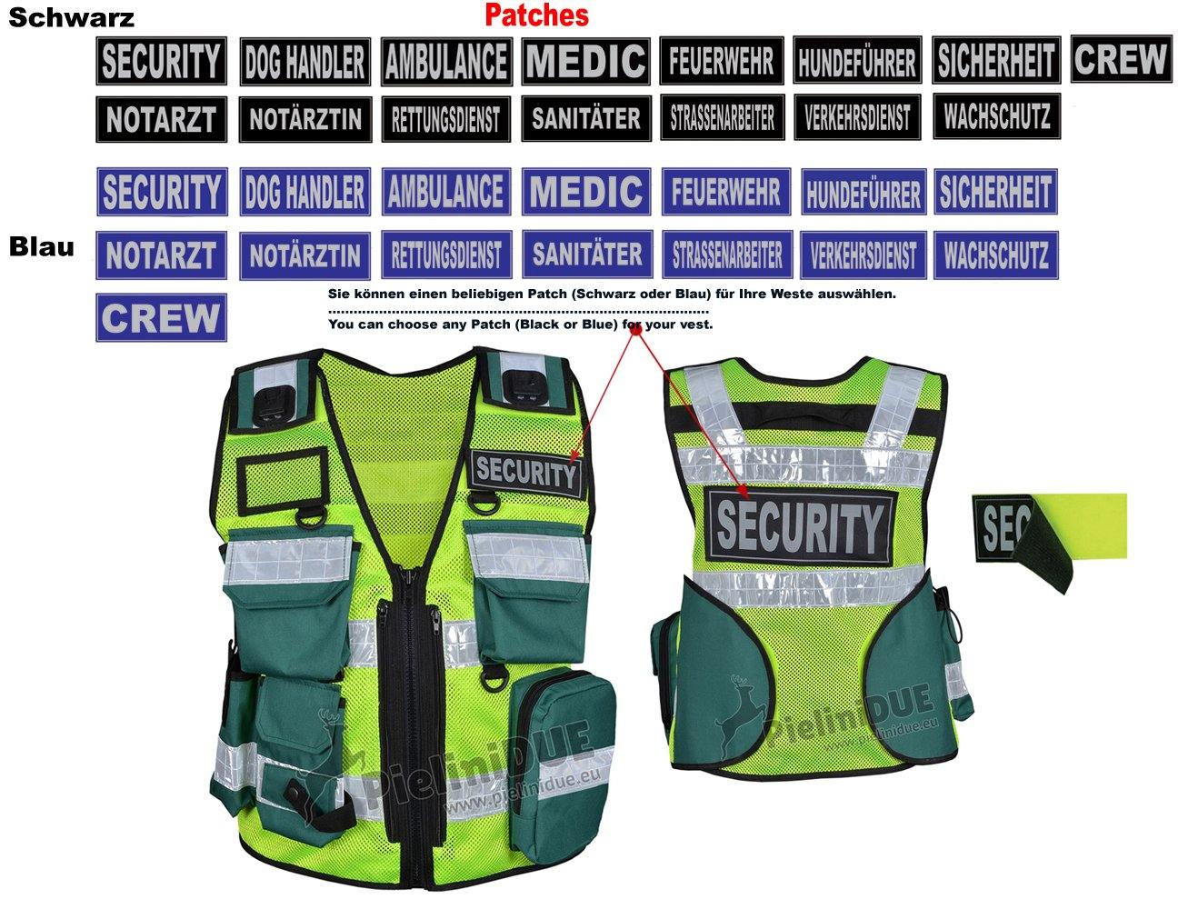 1205 - Gilet ambulancier paramédical, gilet tactique, médecin, médecin  d'urgence, gilet de sécurité haute visibilité – Pielini DUE