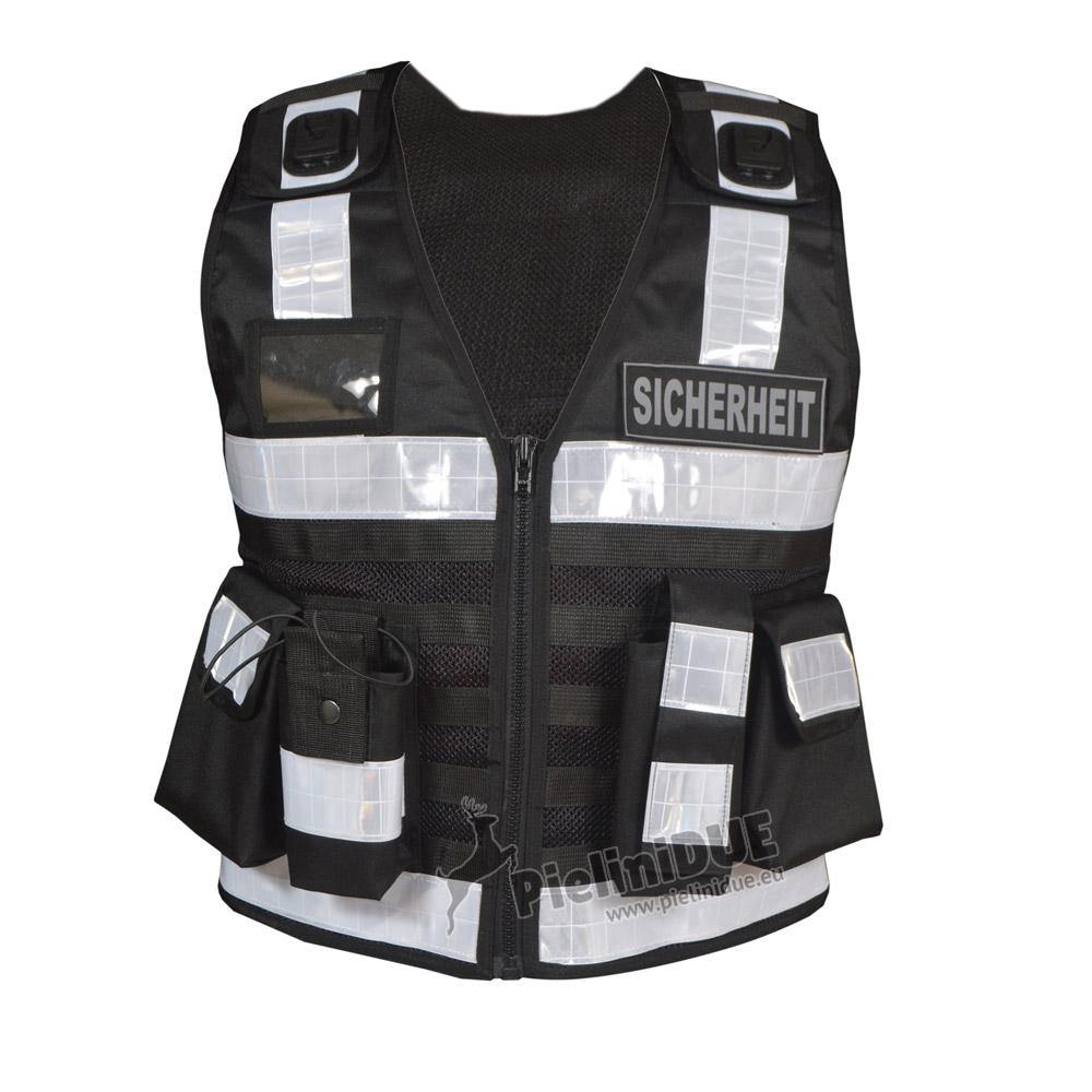 Gilet Tactique Haute Visibilité RAC3 - Nylon 600D, Bandes Réfléchissantes, Tailles S à 5XL