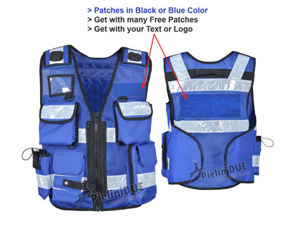 high visibility vest blue 1214